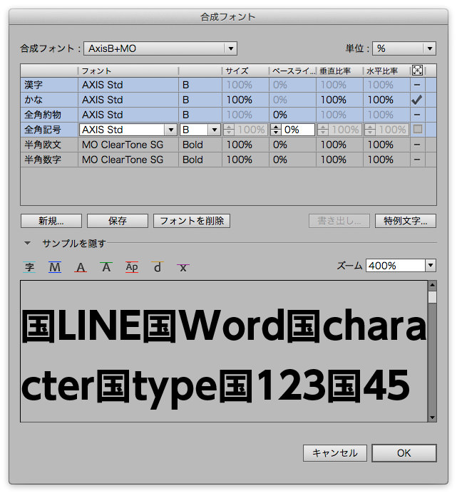 Illustrator Cs6 最大の機能強化は合成フォント作成時に複数の文字種を選択できること Dtp Transit