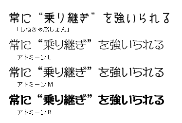 映画の字幕っぽいフォント Dtp Transit