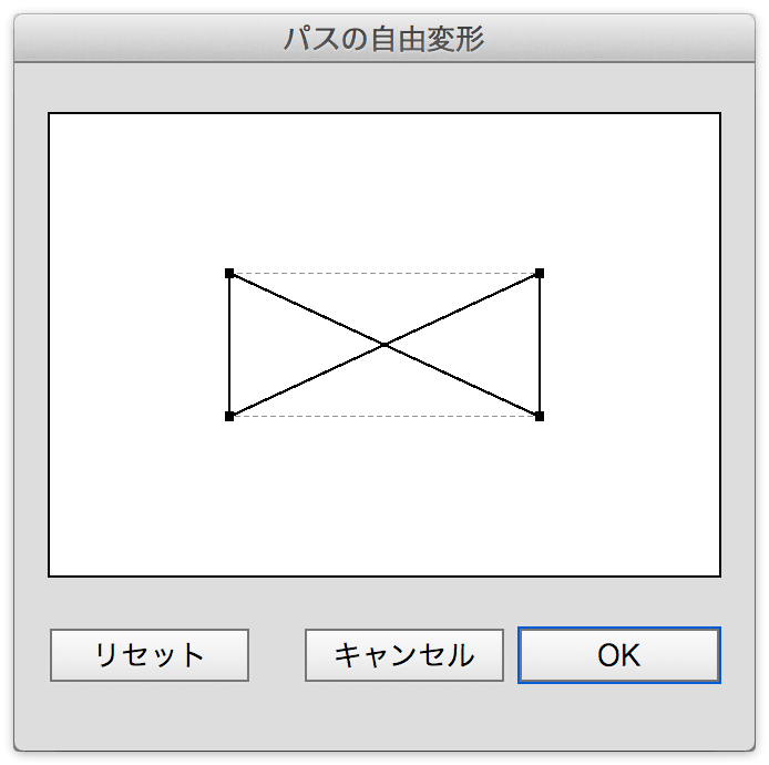 四角 に バツ 出し 方